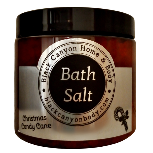 Black Canyon Christmas Candy Cane Scented Sea Salt Bath Soak