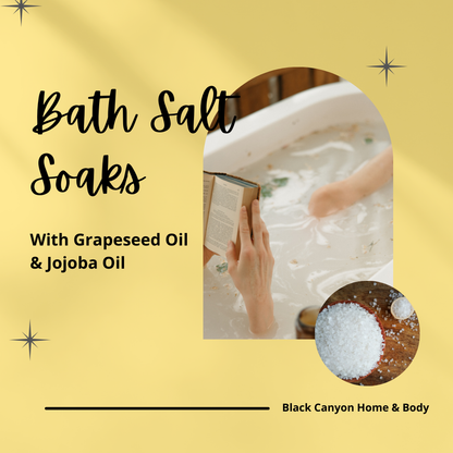 Black Canyon Apricot Mango Scented Epsom Salt Bath Soak with Jojoba Oil