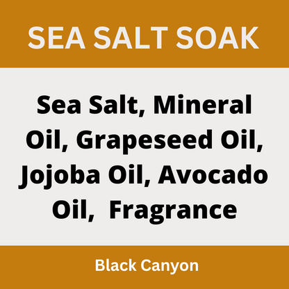 Black Canyon Malibu Rum Cupcake Scented Sea Salt Bath Soak