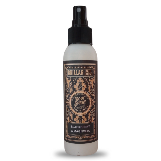 Brillar Bath House Blackberry & Magnolia Scented Shimmering Body Spray