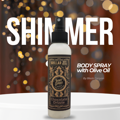 Brillar Bath House Chocolate Drizzle Scented Shimmering Body Spray