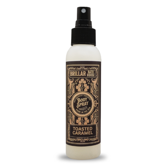 Brillar Bath House Toasted Caramel Scented Shimmering Body Spray