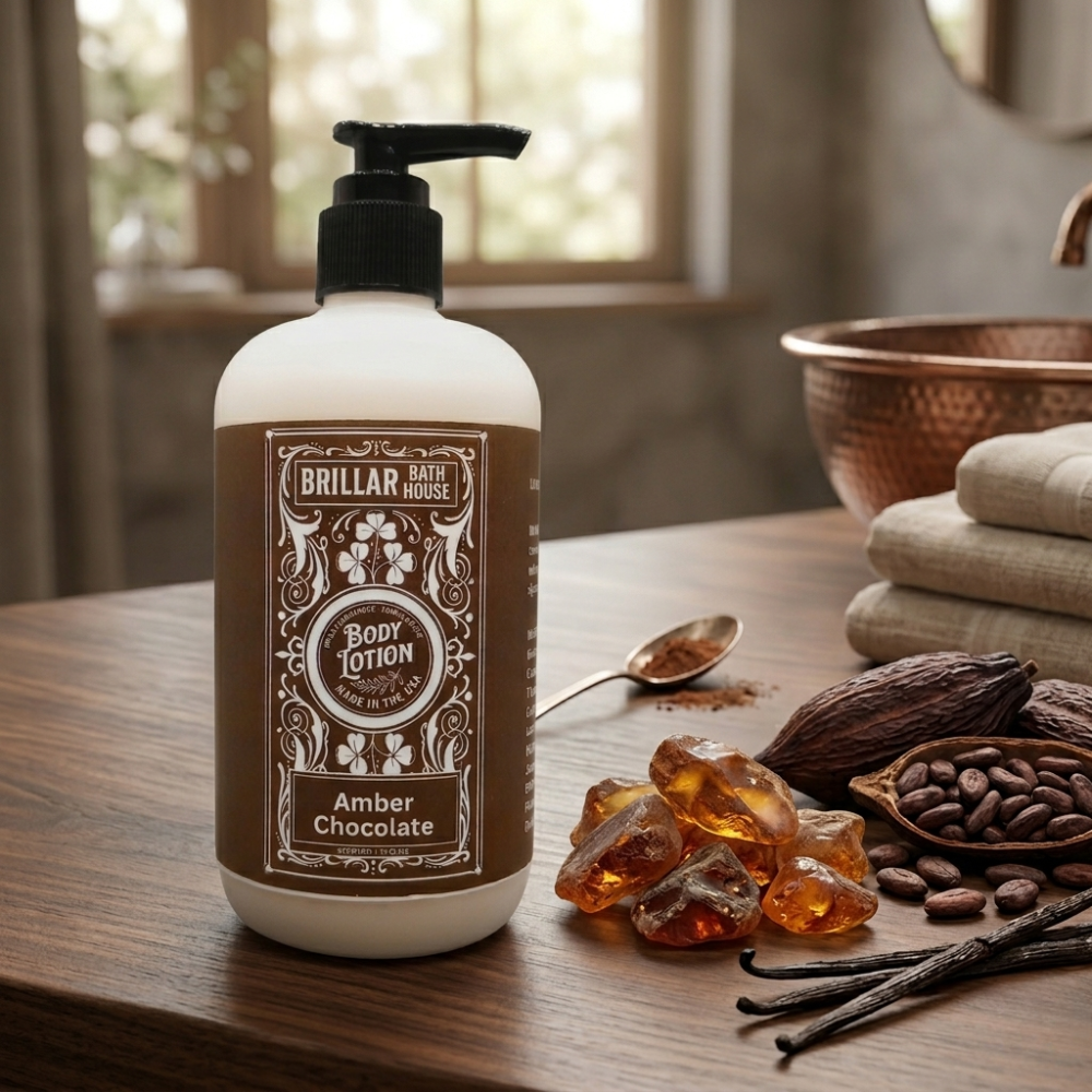 Amber Chocolate Scented Shimmering Body Lotion