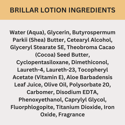 Brillar Bath House Georgia Peaches & Ginger Scented Shimmering Body Lotion