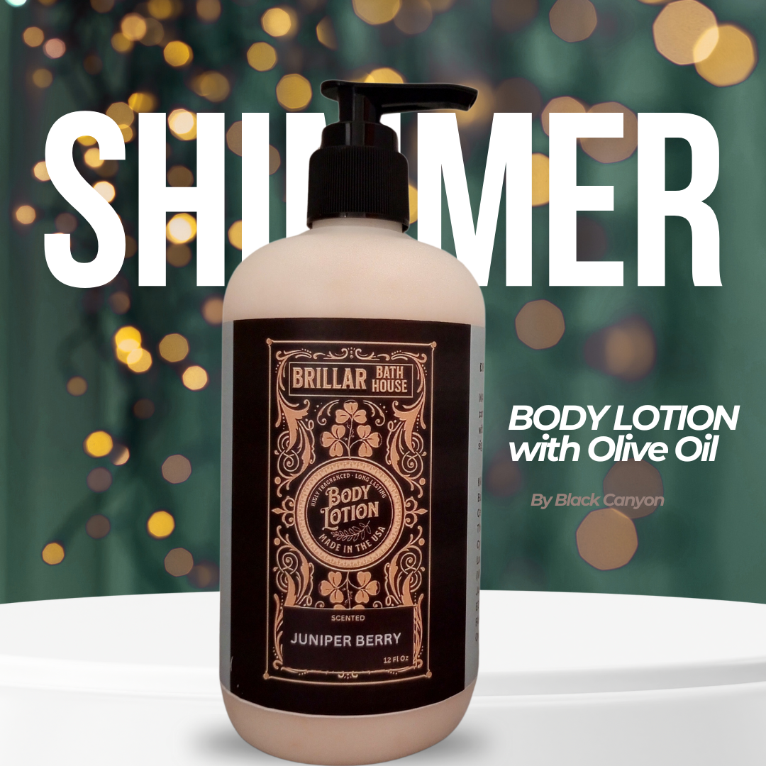 Brillar Bath House Juniper Berry Scented Shimmering Body Lotion