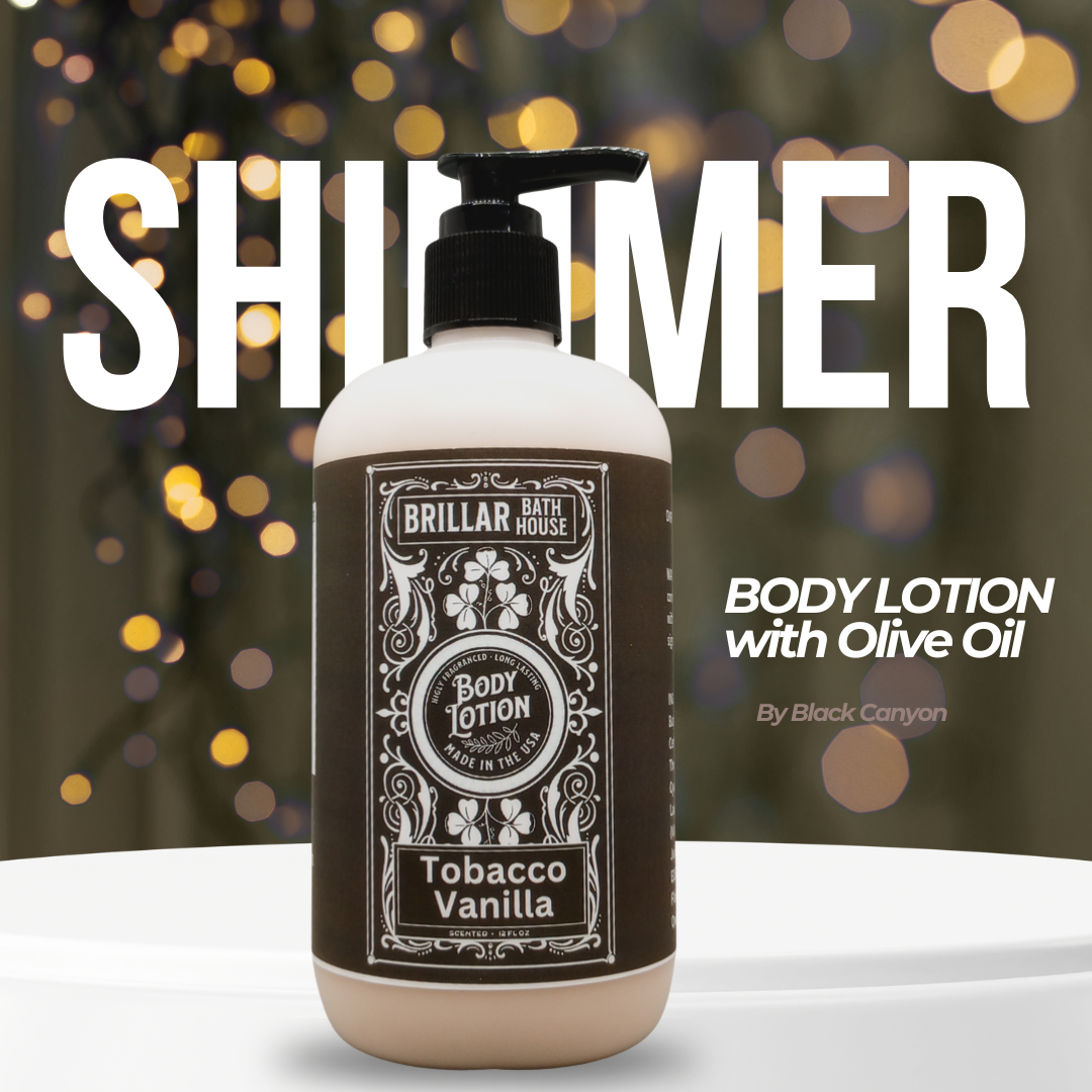 Brillar Bath House Tobacco Vanilla Scented Shimmering Body Lotion