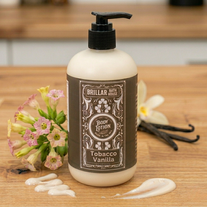 Brillar Bath House Tobacco Vanilla Scented Shimmering Body Lotion
