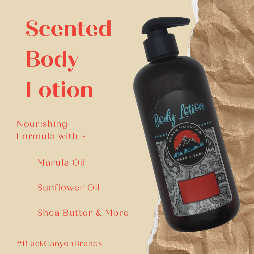 Cedar Mountain Melon & Mandarin Musk Scented Body Lotion with Marula Oil