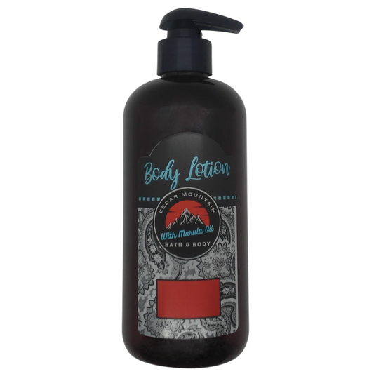 Cedar Mountain Berry Shortcake & Whipped Cream Scented Body Lotion with Marula Oil