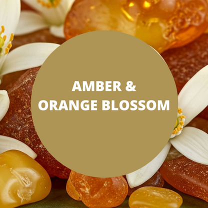 Amber & Orange Blossom Scented Hand-Dipped Charcoal Incense Sticks