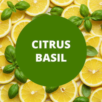 Citrus Basil Scented Epsom Salt Bath Soak