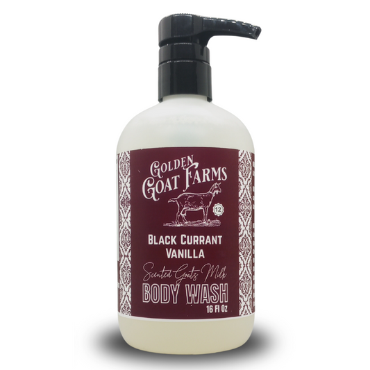 Golden Goat Farms Black Currant Vanilla Scented Goat Milk Body Wash