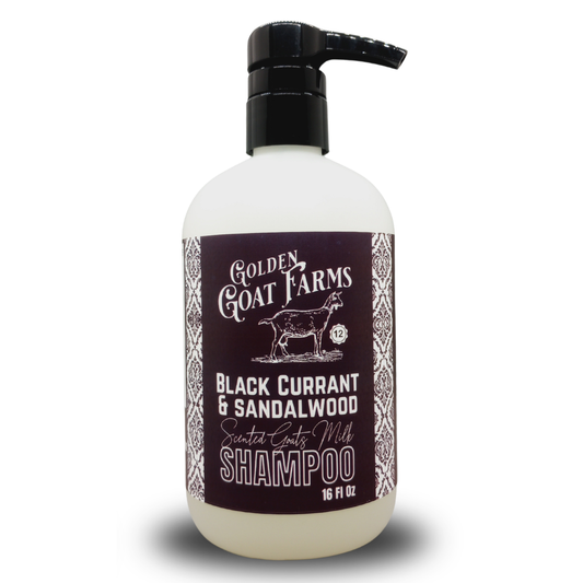 Black Currant & Sandalwood Scented Goat Milk Shampoo