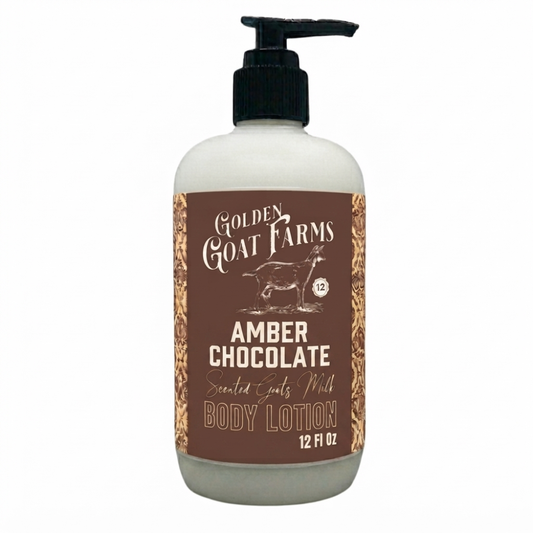 Amber Chocolate Scented Goat Milk Body Lotion