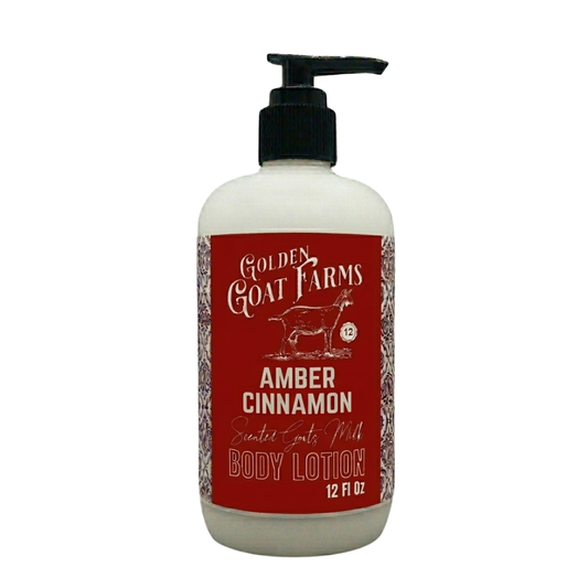 Amber Cinnamon Scented Goat Milk Body Lotion