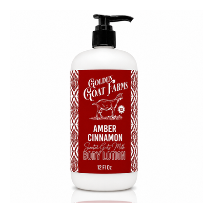 Amber Cinnamon Scented Goat Milk Body Lotion