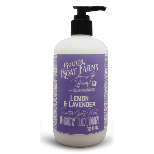 Golden Goat Farms Lemon & Lavender Scented Goat Milk Body Lotion