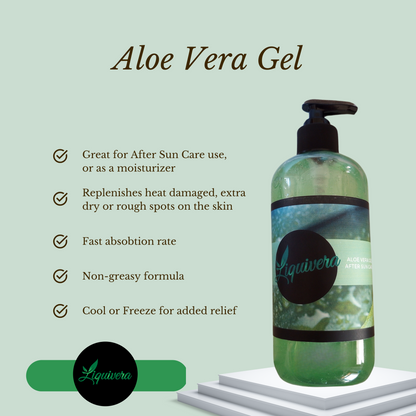 Liquivera Amber Vanilla Scented Aloe Vera Gel After Sun Care