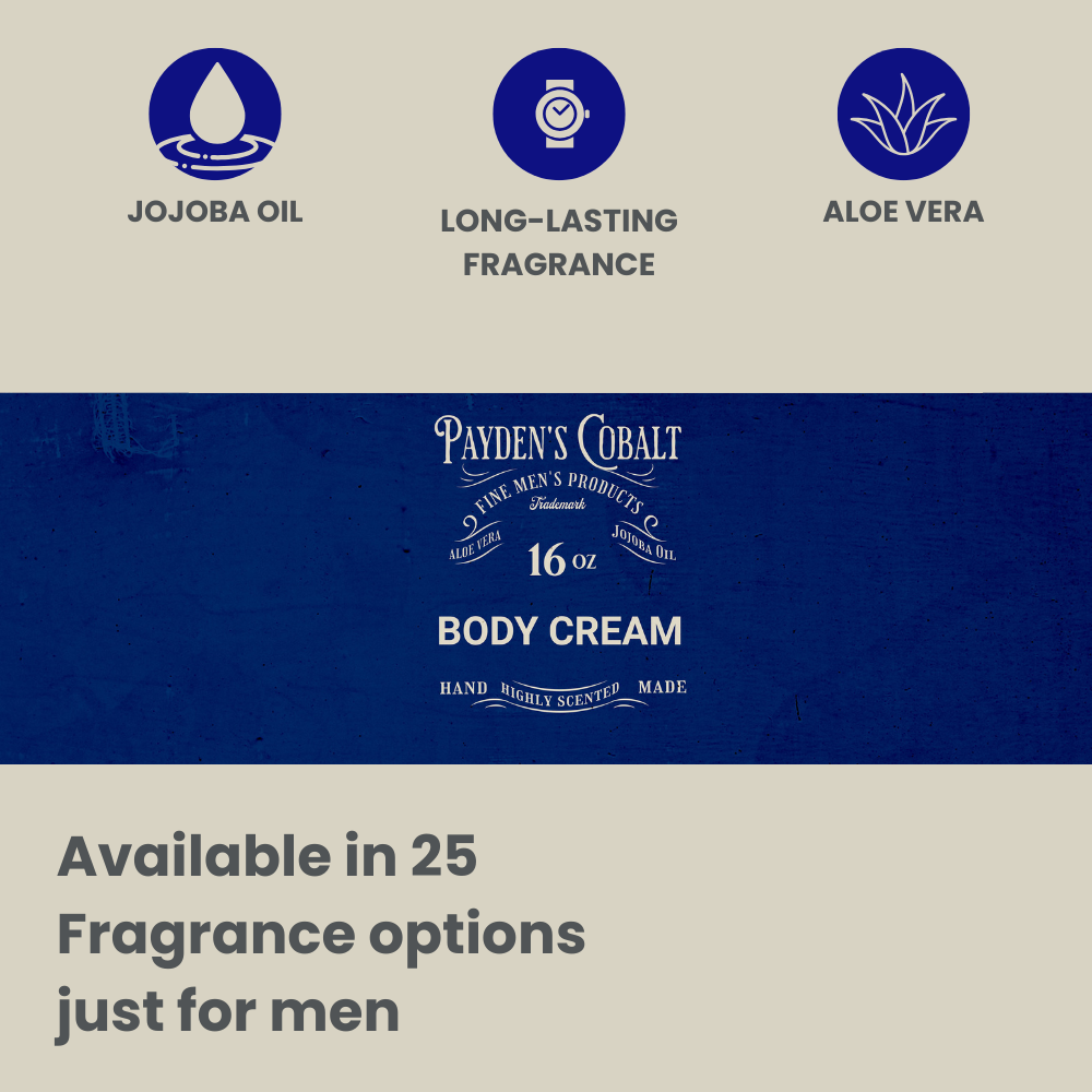 Payden's Cobalt Banana Leaf & Pimento For Men Scented Body Cream