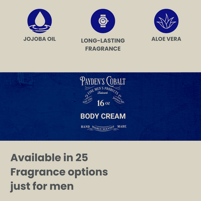 Payden's Cobalt Banana Leaf & Pimento For Men Scented Body Cream