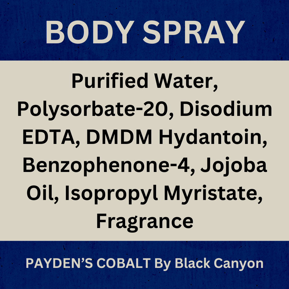 Payden's Cobalt Mahogany Moss For Men Scented Body Spray