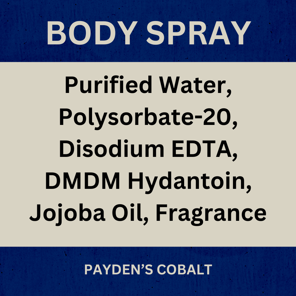 Payden's Cobalt Honey Cedar & Leather For Men Scented Body Spray