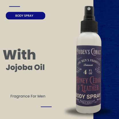 Payden's Cobalt Honey Cedar & Leather For Men Scented Body Spray
