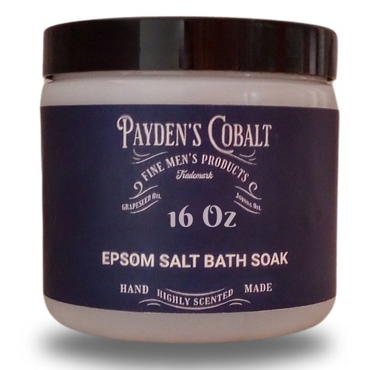 Payden's Cobalt Vanilla Sweet Suede For Men Scented Epsom Salt Bath Soak
