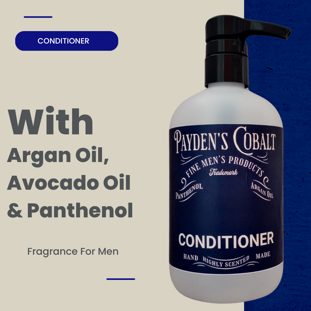 Payden's Cobalt Vanilla Sweet Suede For Men Scented Argan Oil Hair Conditioner