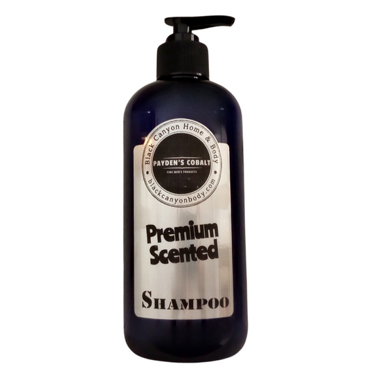 Payden's Cobalt Cardamom Sandalwood & Leather For Men Scented Hair Shampoo with Argan Oil