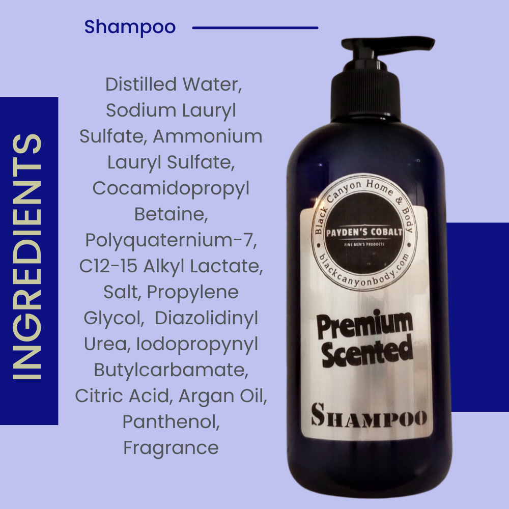 Payden's Cobalt Cedarwood & Citrus For Men Scented Hair Shampoo with Argan Oil