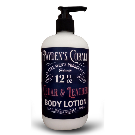 Payden's Cobalt Cedar & Leather For Men Scented Body Lotion
