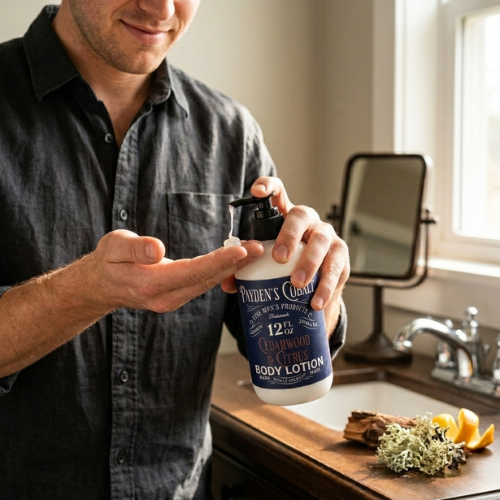 Payden's Cobalt Cedarwood & Citrus For Men Scented Body Lotion