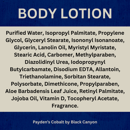 Payden's Cobalt Cedarwood & Citrus For Men Scented Body Lotion