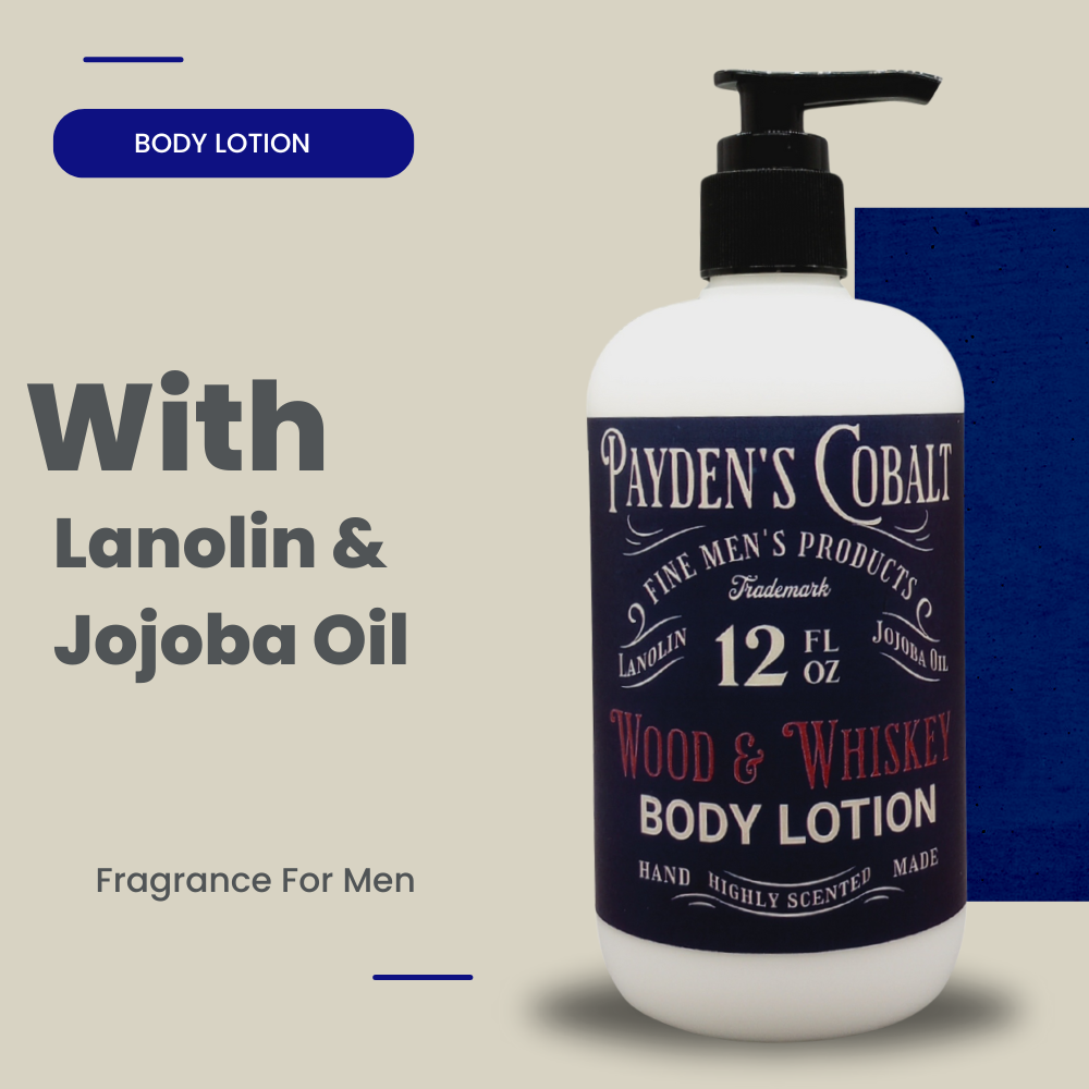 Payden's Cobalt Wood & Whiskey For Men Scented Body Lotion