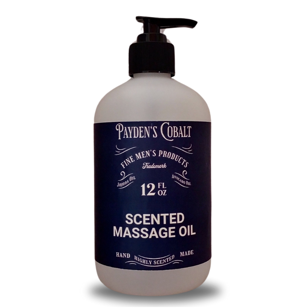Payden's Cobalt Bergamot Fig & Leather For Men Scented Massage Oil