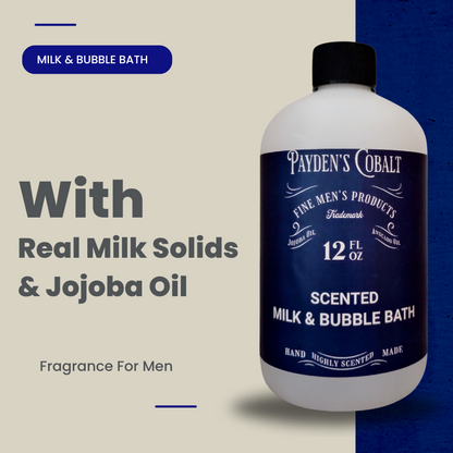 Payden's Cobalt Sapphire Pools For Men Scented Milk & Bubble Bath