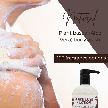 Peace Love + Lotion Frankincense & Golden Myrrh Scented Natural Body Wash