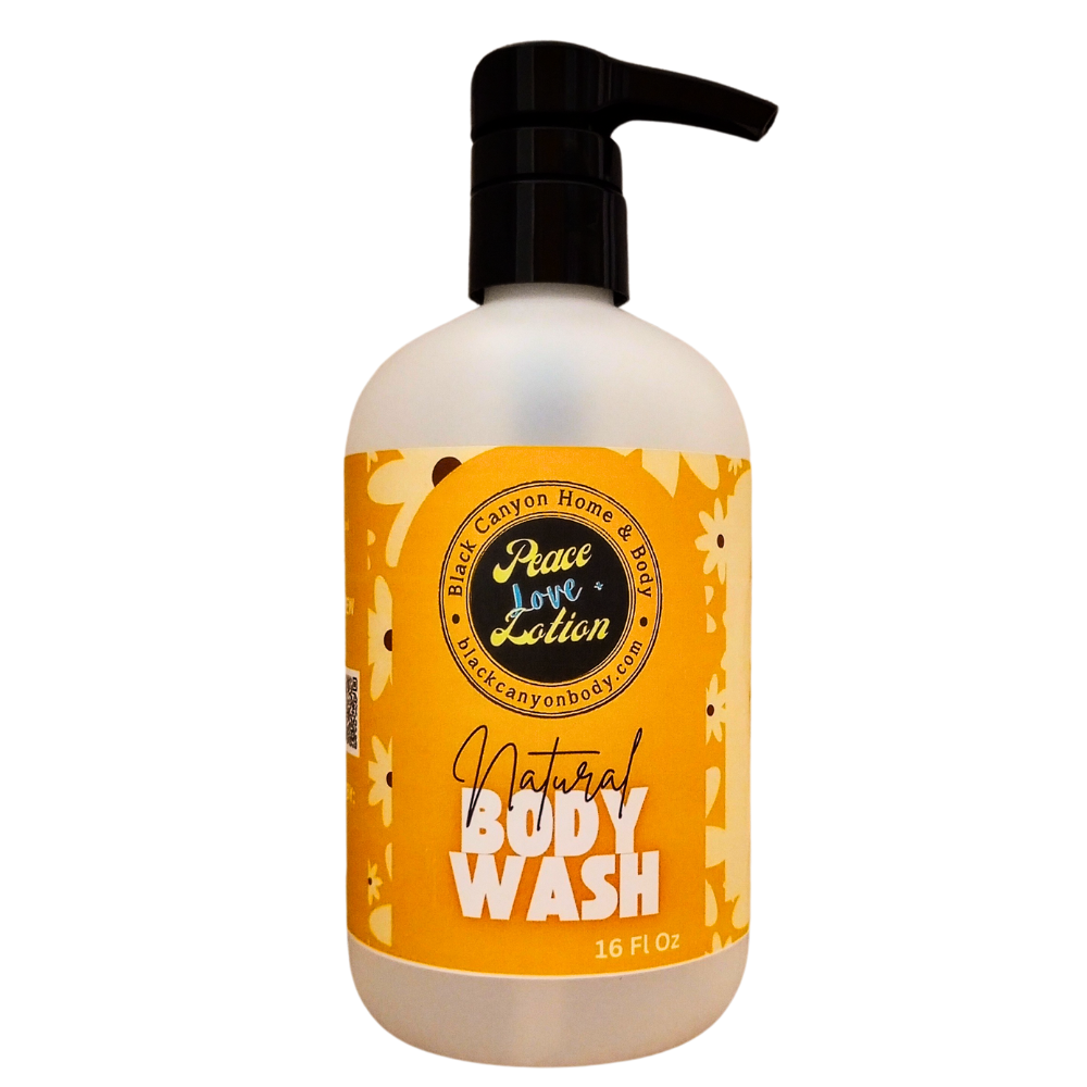 Peace Love + Lotion Lemon Tea Cake Scented Natural Body Wash