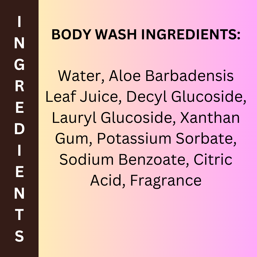 Peace Love + Lotion Raspberry & Plum Blossom Scented Natural Body Wash