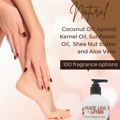 Peace Love + Lotion Banana Coconut Scented Natural Body Lotion