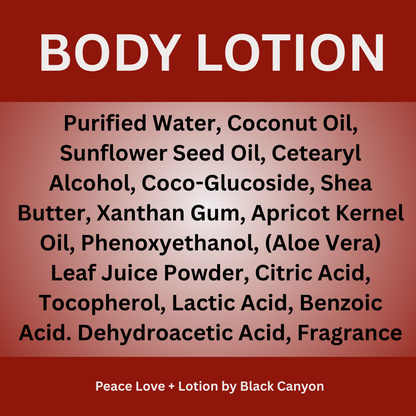 Peace Love + Lotion Brown Sugar & Fig Scented Natural Body Lotion
