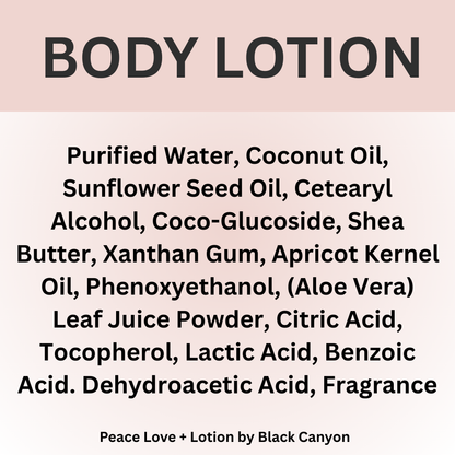 Peace Love + Lotion Cotton Candy Scented Natural Body Lotion