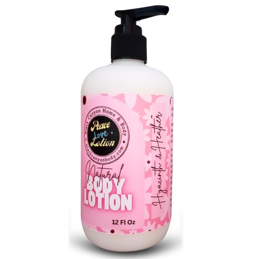 Peace Love + Lotion Hyacinth & Heather Scented Natural Body Lotion