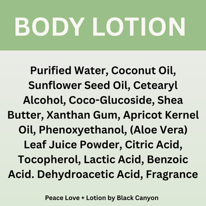 Peace Love + Lotion Tomato Leaf Scented Natural Body Lotion
