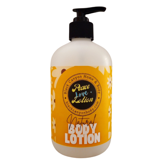Peace Love + Lotion Black Vanilla & Vetiver Scented Natural Body Lotion