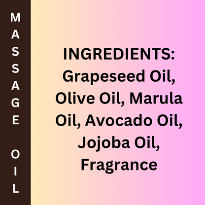 Peace Love + Lotion Malibu Rum Cupcake Scented Natural Massage Oil