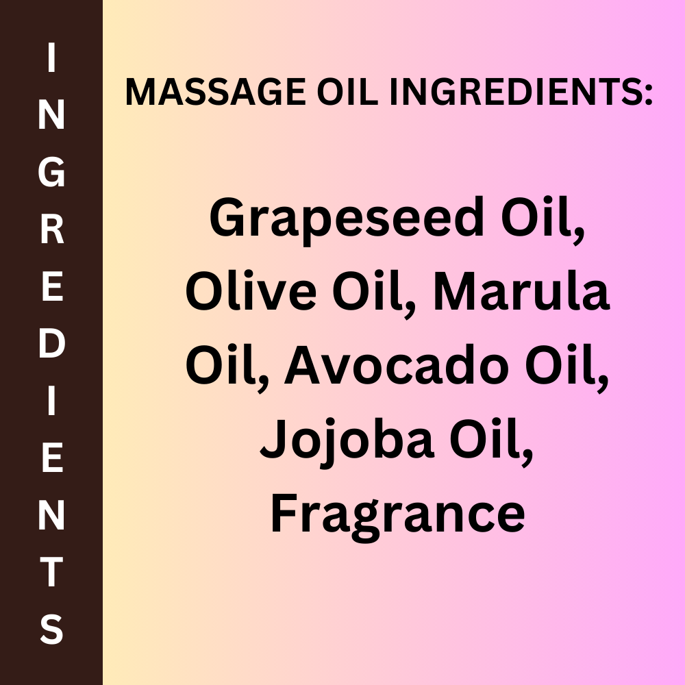Peace Love + Lotion Melon & Mandarin Musk Scented Natural Massage Oil