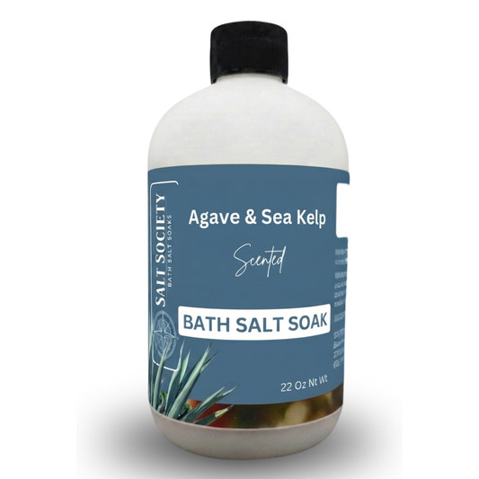 Agave & Sea Kelp Scented Mediterranean Sea Salt Bath Soak