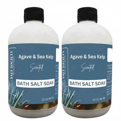 Agave & Sea Kelp Scented Mediterranean Sea Salt Bath Soak